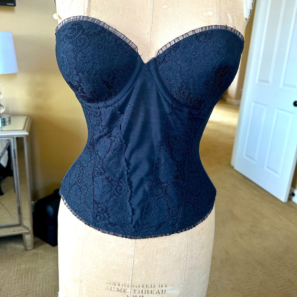 Black Backless bustier